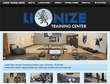 Tablet Screenshot of lionizetraining.com